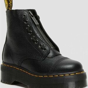 Dr Martens, Sinclair Milled Nappa Soft Leather Platform Boots